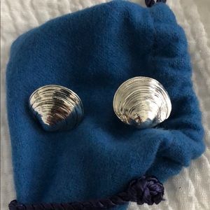 Mignon Faget Disc rare sterling silver earrings